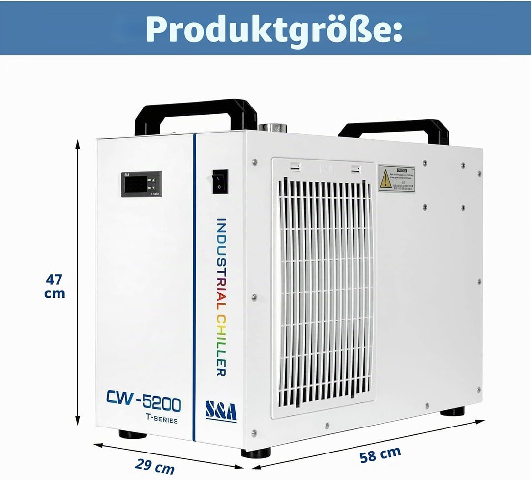 S&amp;A CW-5200TH (5200AG/AH aktualisiert) Industrial Water Chiller industrieller Wasserkühler 7L Kapazi