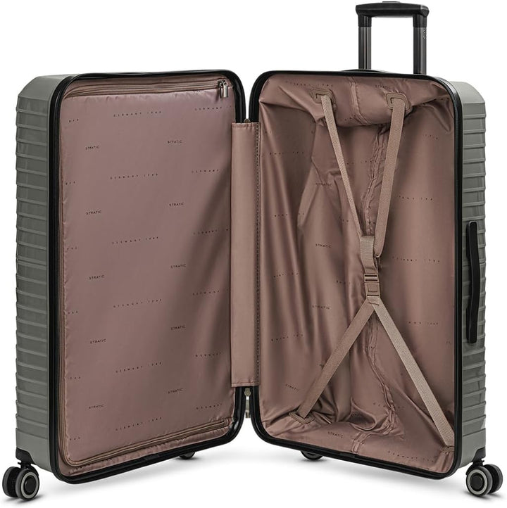 Stratic Shine Koffer gross | Trolley hergestellt aus Bruch- & Kratzfestem Polypropylen mit 4 Rollen,