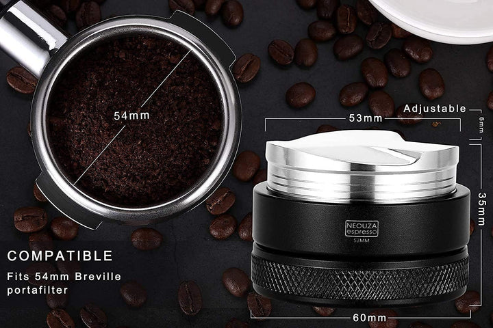 NEOUZA Kaffeeverteiler 53 mm, Kompatibel Mit 54mm Breville Siebträger, Espressoverteiler (53mm), 53