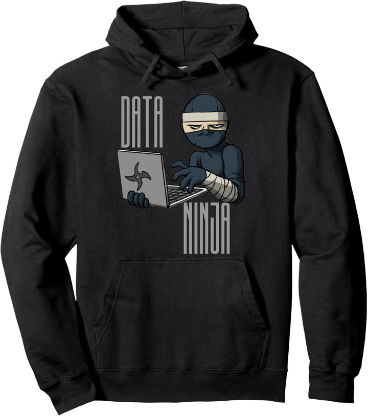 Daten-Ninja-Datenanalytiker-Geschenk Pullover Hoodie