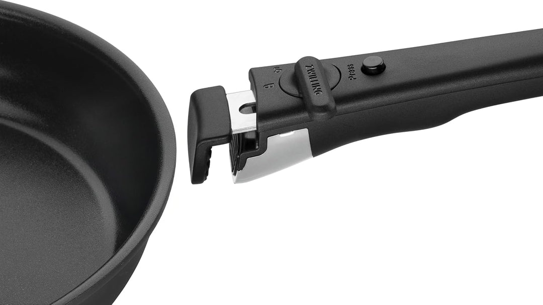 ZWILLING Unlock Bratpfannen-Set 3-tlg. (24, 28 cm + Griff) mit Keramikbeschichtung, Abnehmbarer Grif