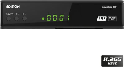 Edision Piccollino S2 Full HD Satelliten-Receiver FTA HDTV DVB-S2 (HDMI, USB 2.0,Scart,Display,CA,LA