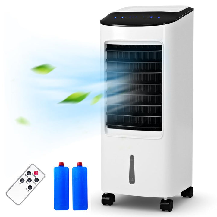 GOPLUS 4 in 1 Luftkühler mit Wasserkühlung, mobiler Ventilator mit 3 Modi & 3 Sufen, 7L Wassertank,
