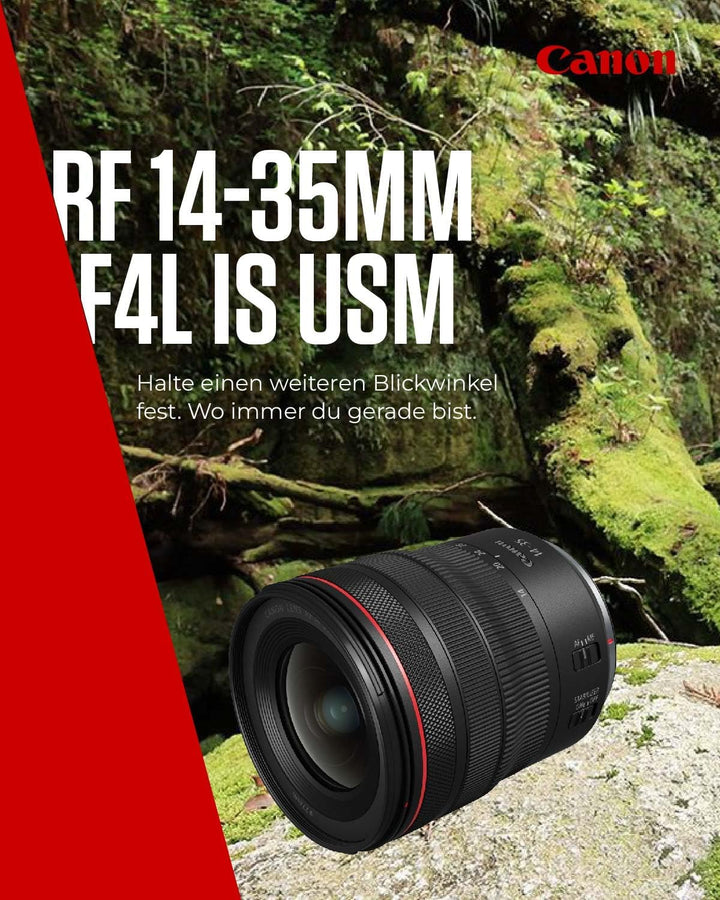 Canon Objektiv RF 14-35mm F4 L is USM Makroobjektiv (2,5 x Zoom, Nano USM AF, Ultra Weitwinkel, 5 St