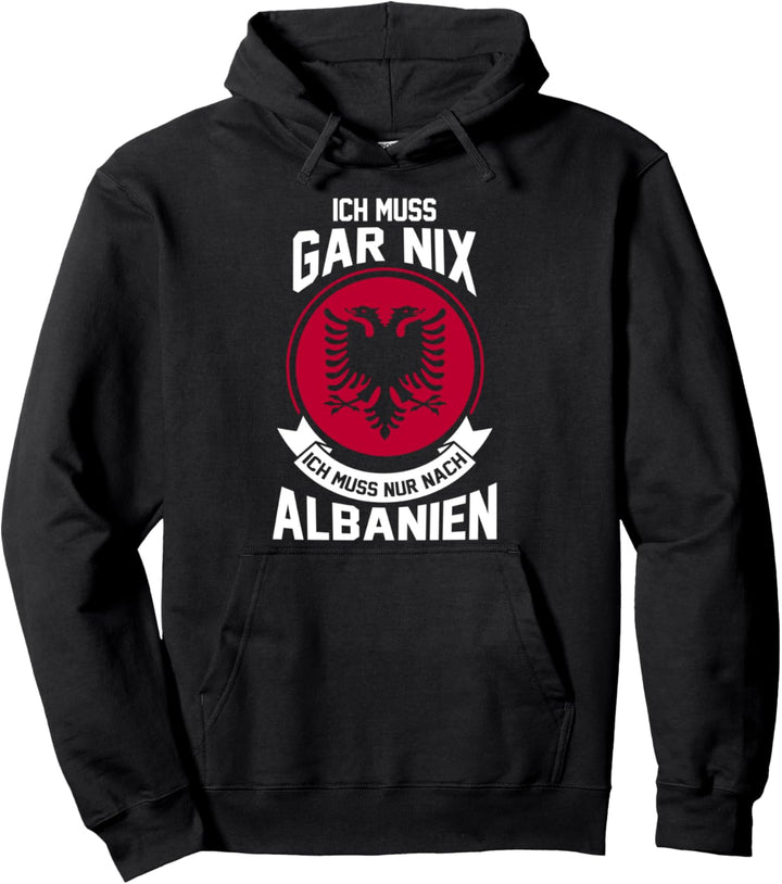 Albanien Albaner Albanerin Albanische Flagge Pullover Hoodie