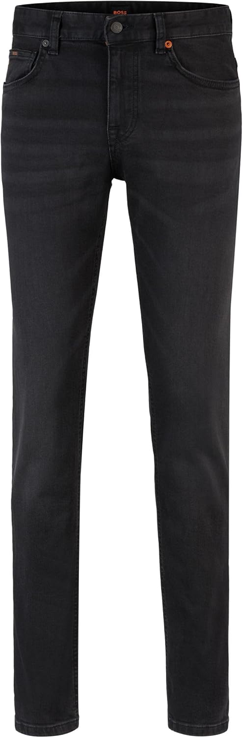 BOSS Herren Delaware BC-L-P Blaue Slim-Fit Jeans aus Super-Stretch-Denim 30W / 34L New - Black008, 3
