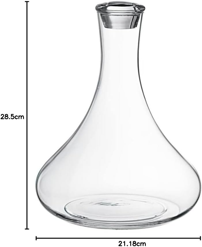 Villeroy und Boch Purismo Wine Rotweindekanter, 1 L, Glas, Klar 1000 ml, 1000 ml