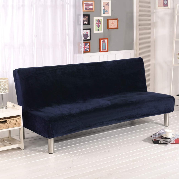 Sofa-Schonbezug aus Samt und Plüsch, 3-Sitzer, für den Winter, dicker Stretchstoff, Sofabettbezug, e