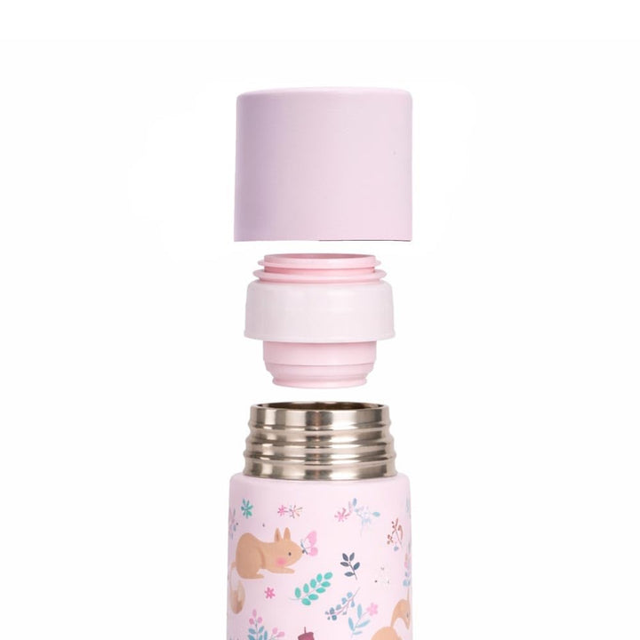 Miniland Trinkflasche aus Edelstahl für 500 ml Flüssigkeit, hält die Temperatur +12h, sowohl kalt al