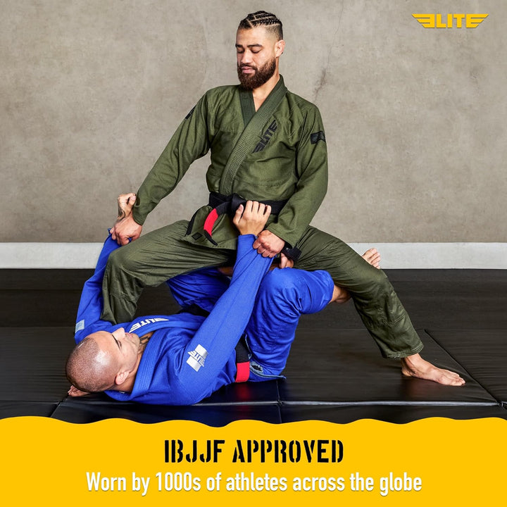 Elite Sports BJJ GI für Herren IBJJF Kimono BJJ Jiujitsu GIS W/sanforisierter Stoff & Gürtel (Siehe