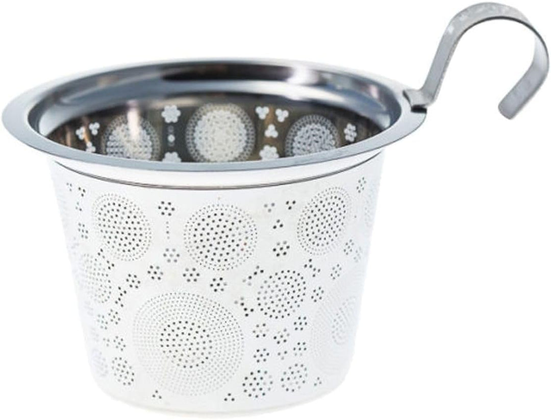 TEAEVE - Doppelwandiger Porzellan-Becher mit Sieb – Mandala Powder