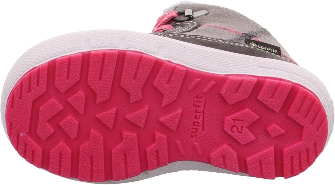 Superfit Mädchen Groovy Warm Gefütterte Gore-tex Schneestiefel 19 EU Grau Pink 2010, 19 EU Grau Pink