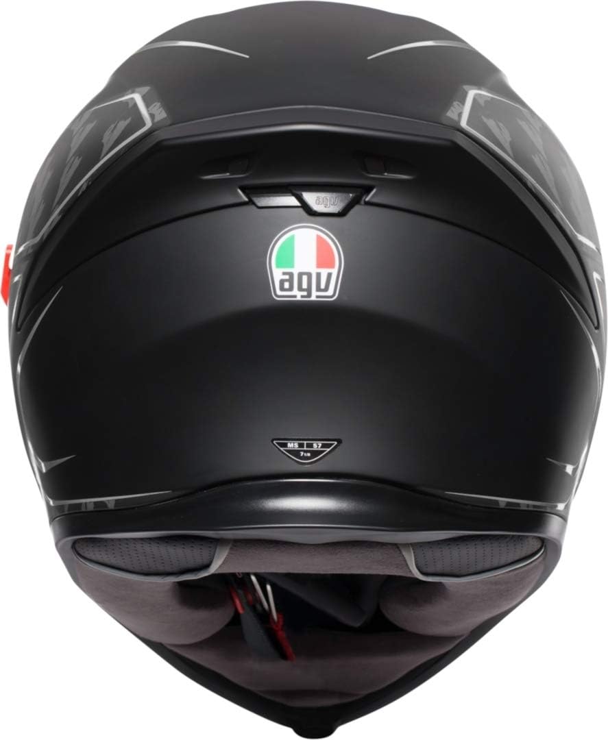 AGV Herren K5 S E2205 Multi Mplk Motorrad Helm XXL TORNADO MATT BLACK/SILBER, XXL TORNADO MATT BLACK