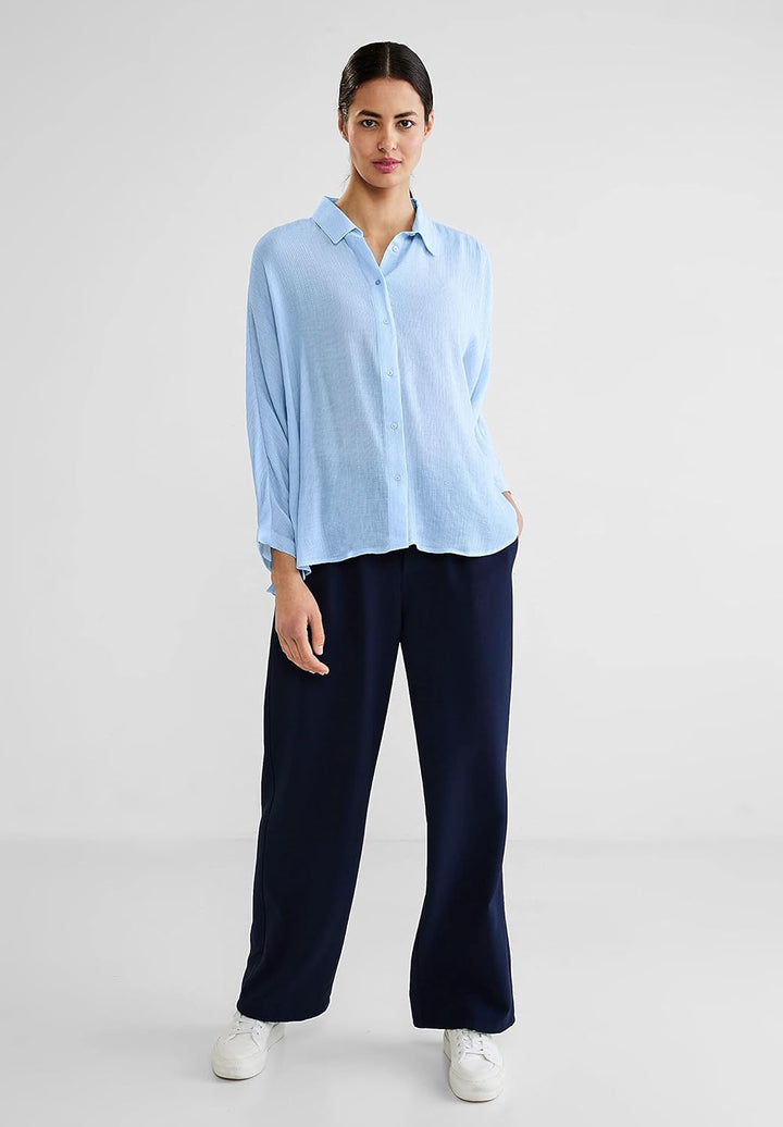 Street One Damen Langarmbluse 40 Original Blue, 40 Original Blue