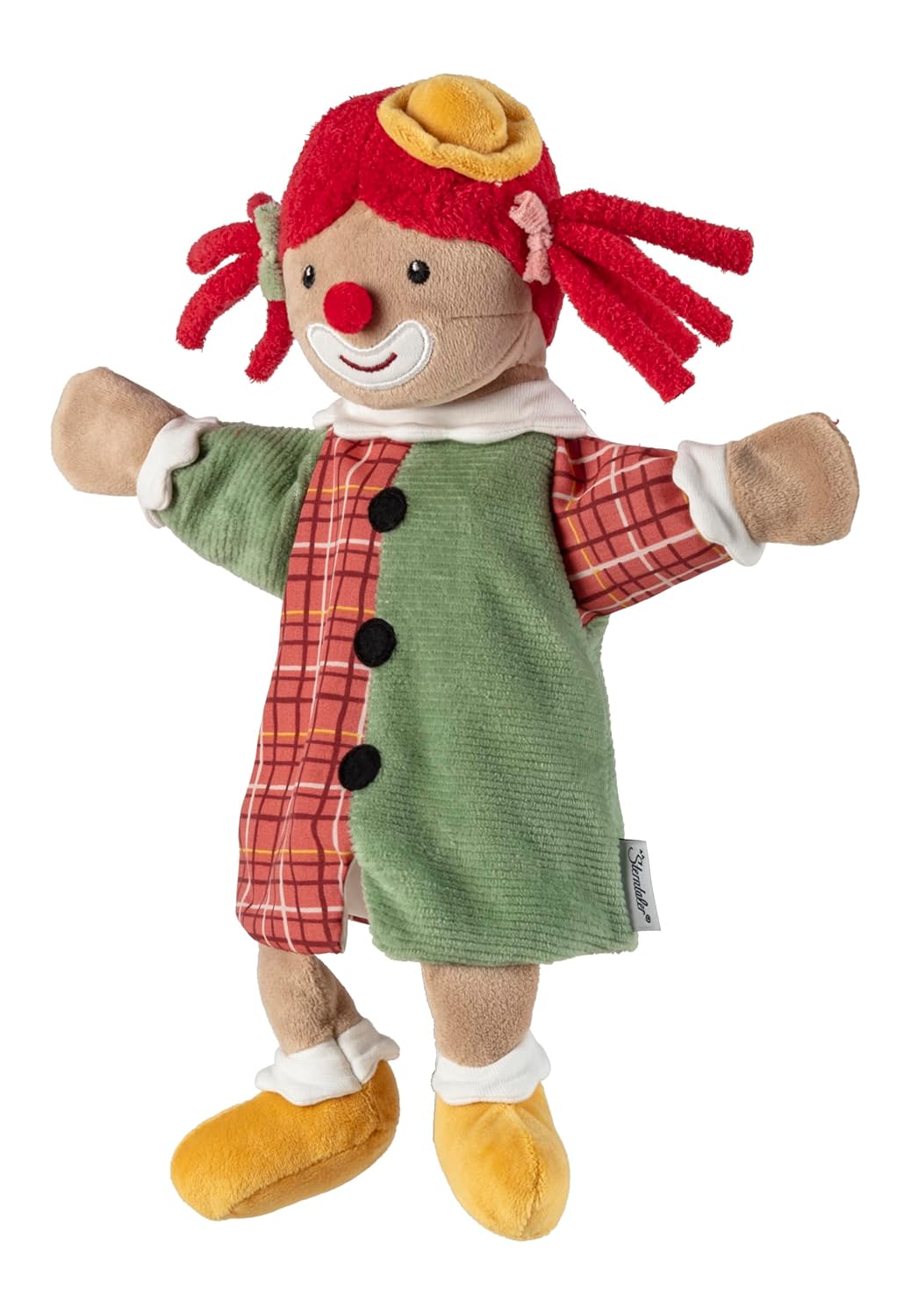 Sterntaler Handpuppe Clown - weiches Kinder Spielzeug zum Puppentheater, Erzählen, Kuscheln &amp; Sprach