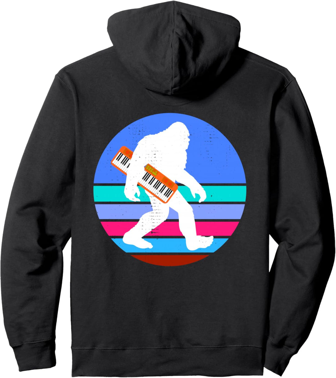 Bigfoot Synthesizer Synth Analoge Tastatur Techno Electronic Pullover Hoodie