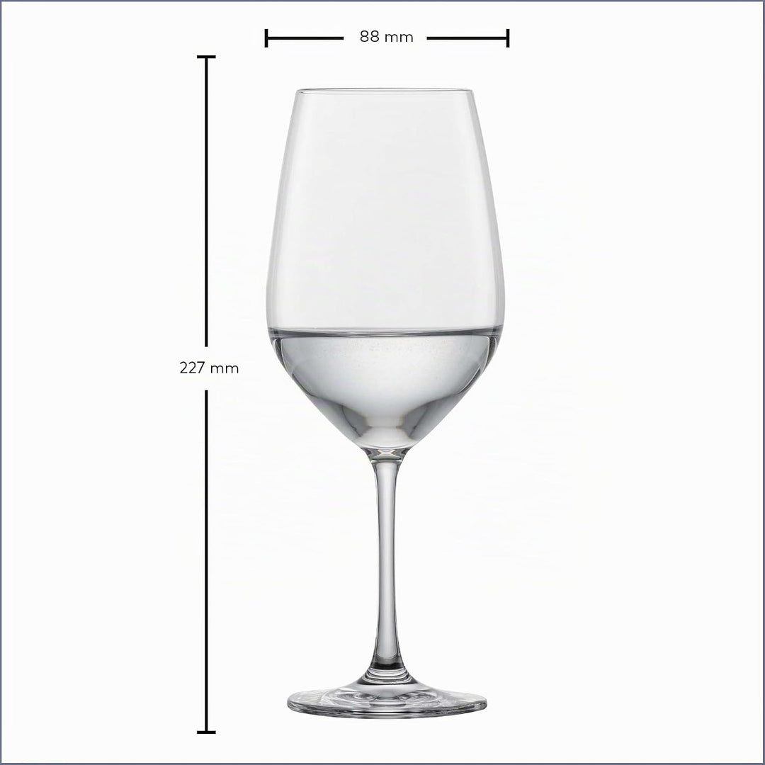 SCHOTT ZWIESEL Rotweinglas Viña (6er-Set), klassische Kristallgläser für Rotwein oder Wasser, spülma