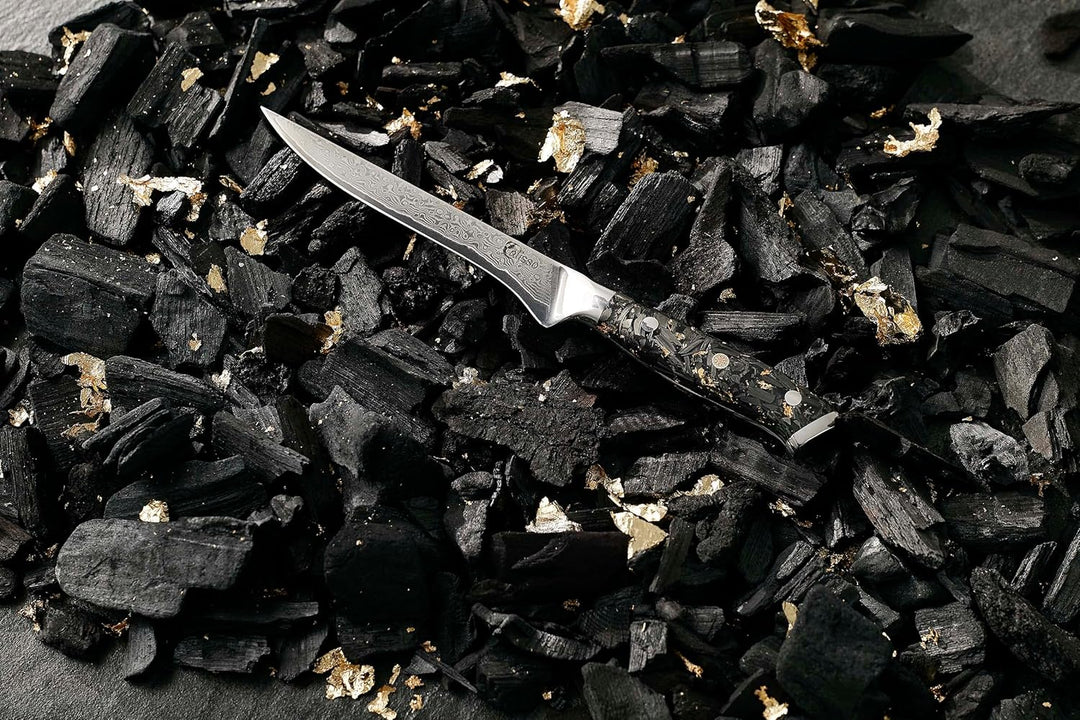 Calisso Filetiermesser 67 Lagen Damaststahl - Damastmesser, Küchenmesser, Ausbeinmesser, Messer, Fil