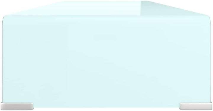 vidaXL TV-Aufsatz Monitorerhöhung Glasaufsatz TV-Bühne Fernseher Erhöhung Monitor Bildschirmerhöhung