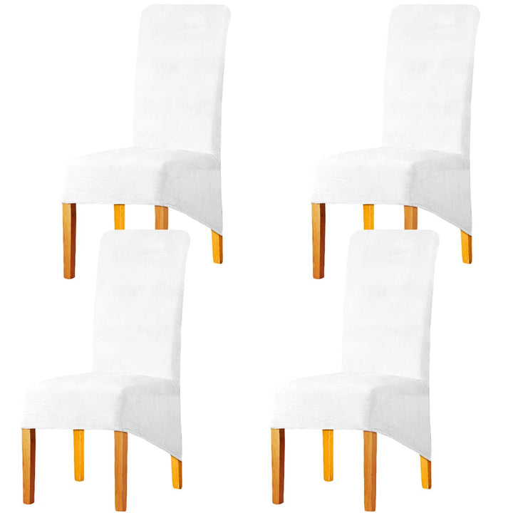 LANSHENG dehnbare XL-Stuhlhussen für Esszimmerstühle, Stretch-Spandex mit elastischem Band, Stuhlbez