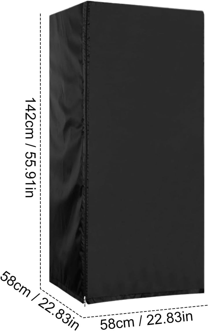 Upright Kühlschrank Abdeckung für Aussen, 210D Wasserdichter 100% Schutz, Outdoor Gefrierschrank Abd