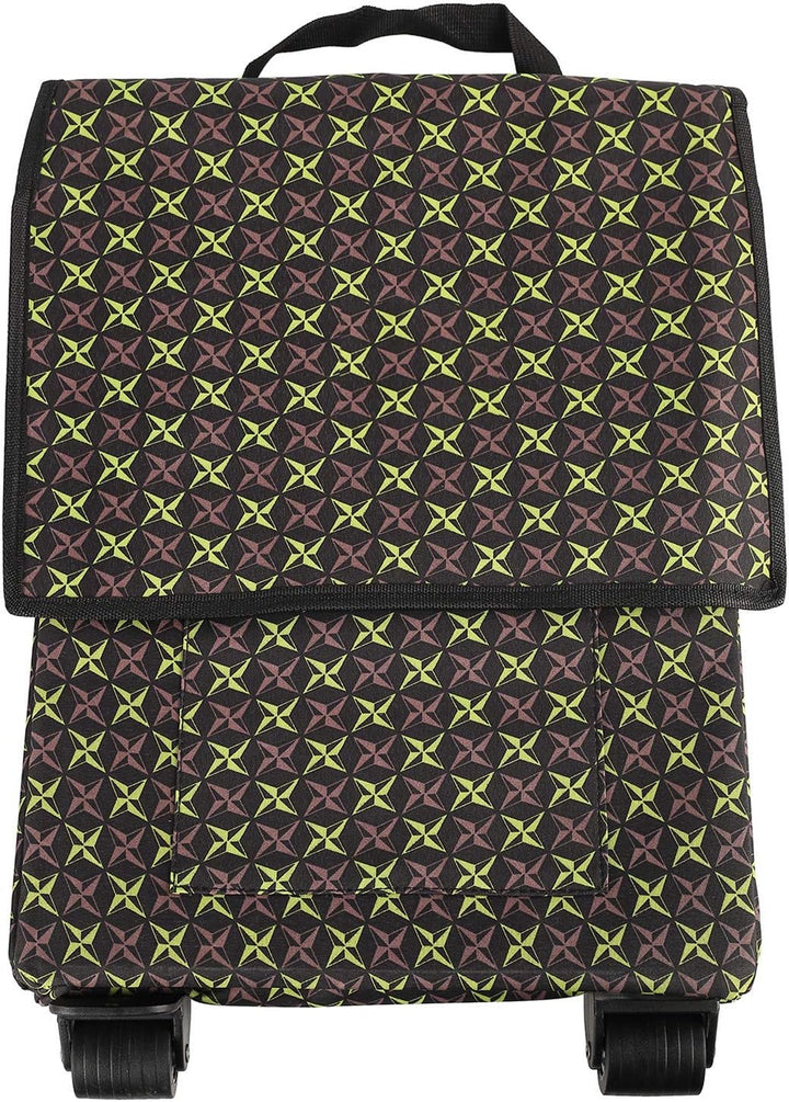 Falytemow Faltbarer Einkaufstrolley mit Rädern Oxford Trolley Tasche für Einkäufe Stern, Stern