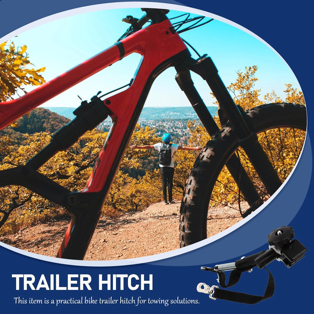 Garneck Fahrrad Anhängerkupplung, Universal Fahrradanhänger Aluminium Legierung Linker Fahrrad Kuppl