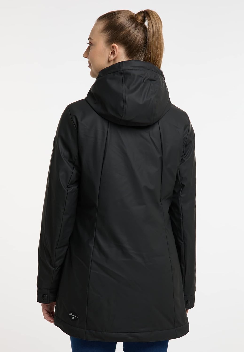 Ragwear Zuzka Rainy Damen Regenjacke Jacke Übergangsjacke, M Schwarz