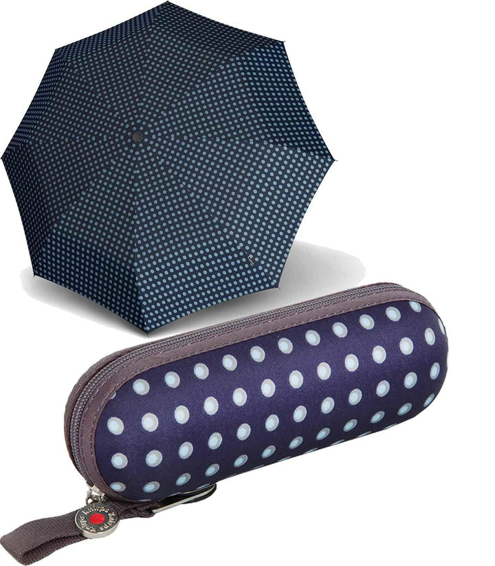 Knirps X1 Taschenschirm 18 cm, Navy Dot Superthin, one size one size Navy Dot Superthin, one size Na