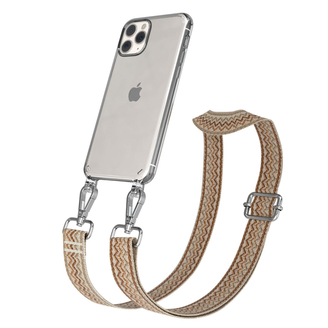 EAZY CASE Handykette - Verstellbares Taschenband kompatibel mit iPhone 11 Pro, Schulterriemen, Handy