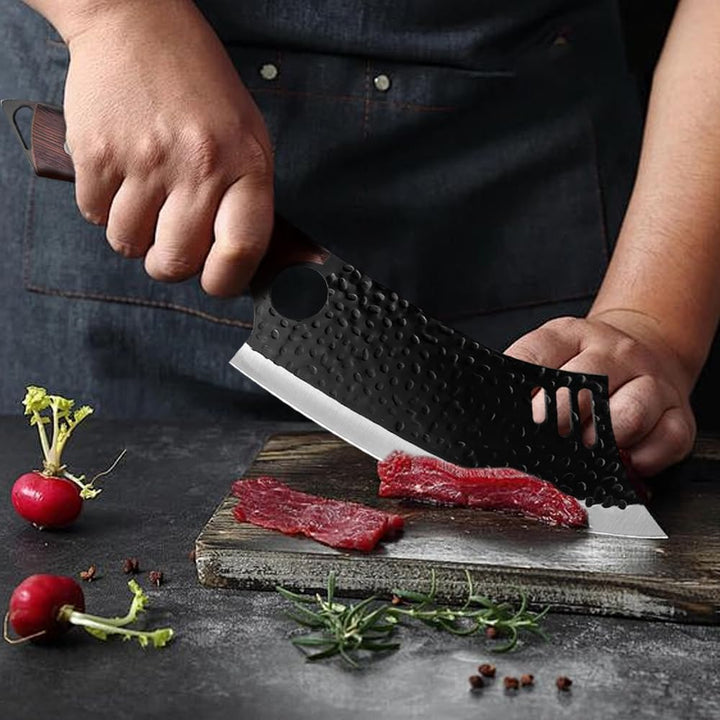 4 Stücke Kochmesser Set, Küchenmesser, Handgeschmiedet Chefmesser, Perfekt zum Schneiden Messer, Ser