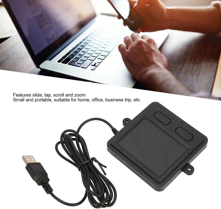 Annadue Kabelgebundenes USB Touchpad, TP-03 Touchpad Maus für Windows, 2 Tasten Design, Eingebettete
