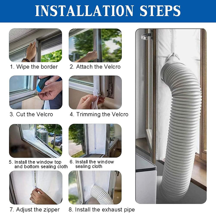 Fensterabdichtung für mobile Klimageräte, klimaanlage fensterabdichtung, Hot Air Stop zum Anbringen