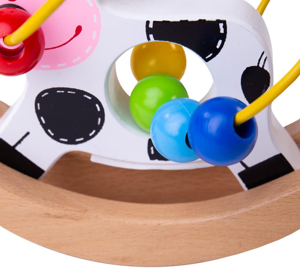 Bigjigs Toys Schaukelnde Motorikschleife (Kuh)