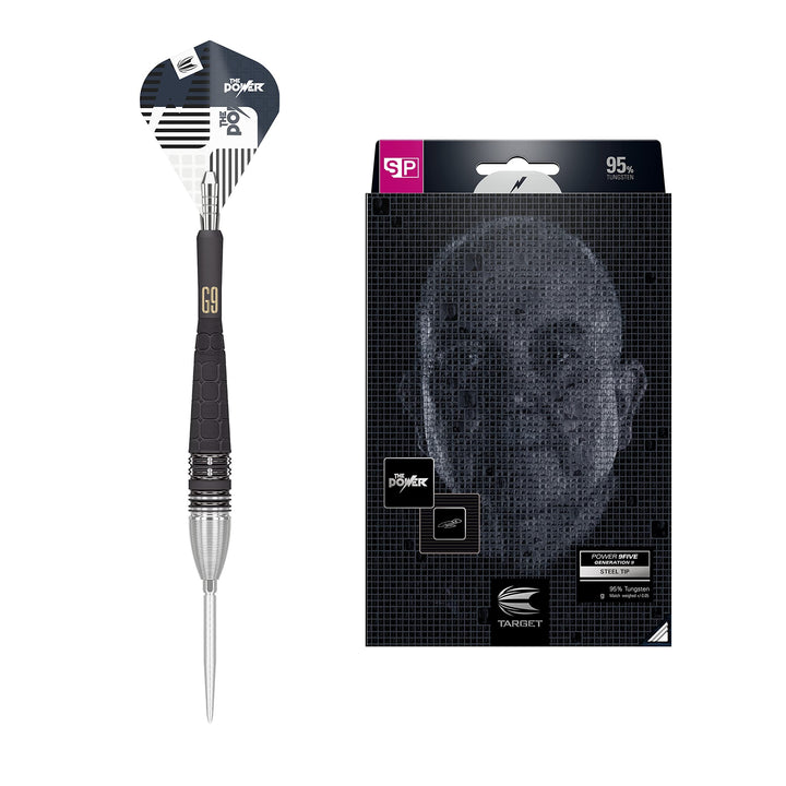 Target Darts Unisex-Adult Phil Taylor Power 9-Five Gen 9 95% Wolfram Swiss Point Steeldarts-Set Dart