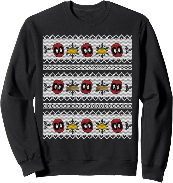 Marvel Deadpool Taco Burrito Ugly Sweatshirt