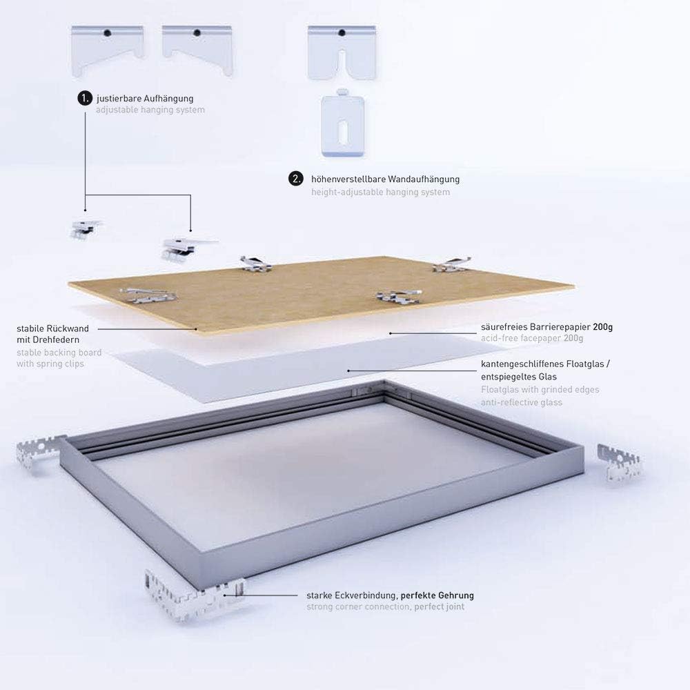nielsen Aluminium Bilderrahmen Alpha, 15x20 cm, Silber Matt Silber Matt 15 x 20 cm, Silber Matt 15 x