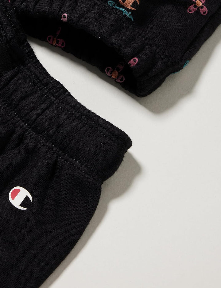 Champion Mädchen Legacy Sweatsuits G-All-Over Ultralight Powerblend Fleece Crewneck Sportanzug 7-8 J