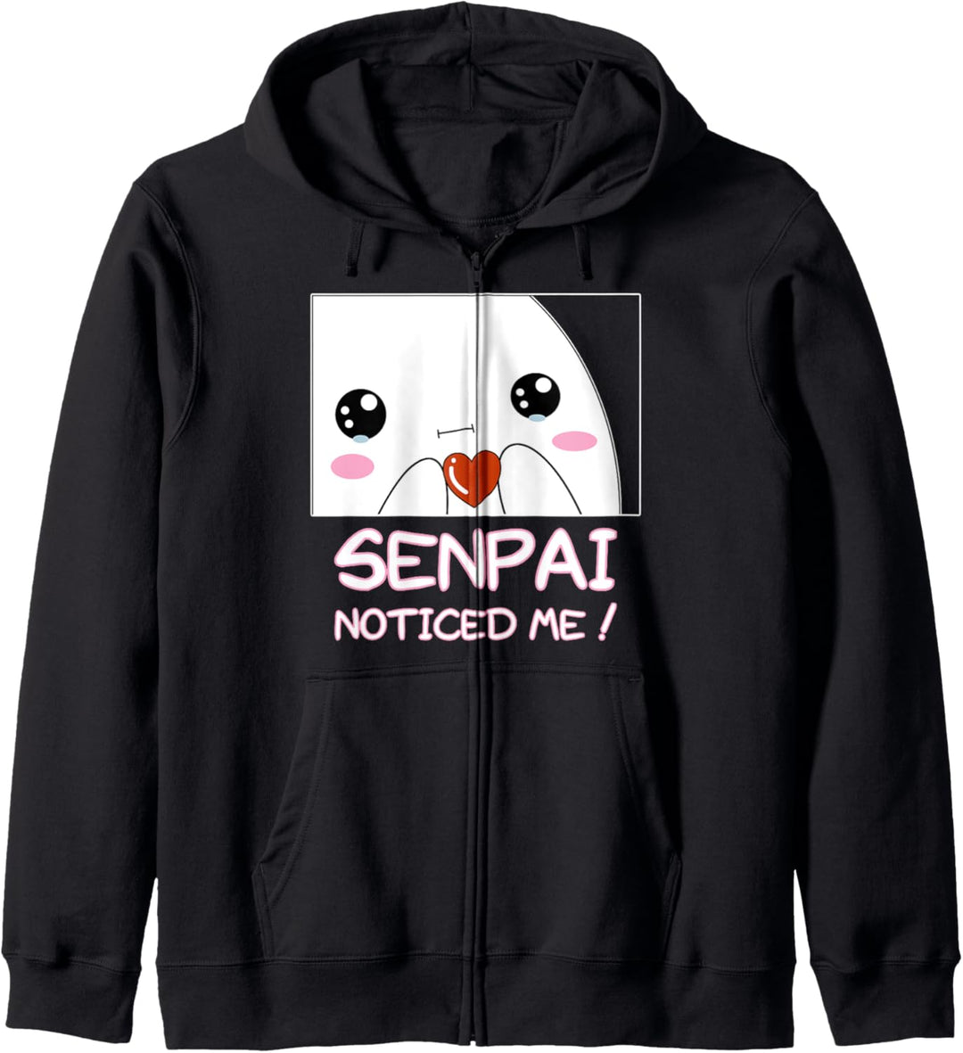 Senpai Noticed Me Kawaii Happy Anime Face Kapuzenjacke