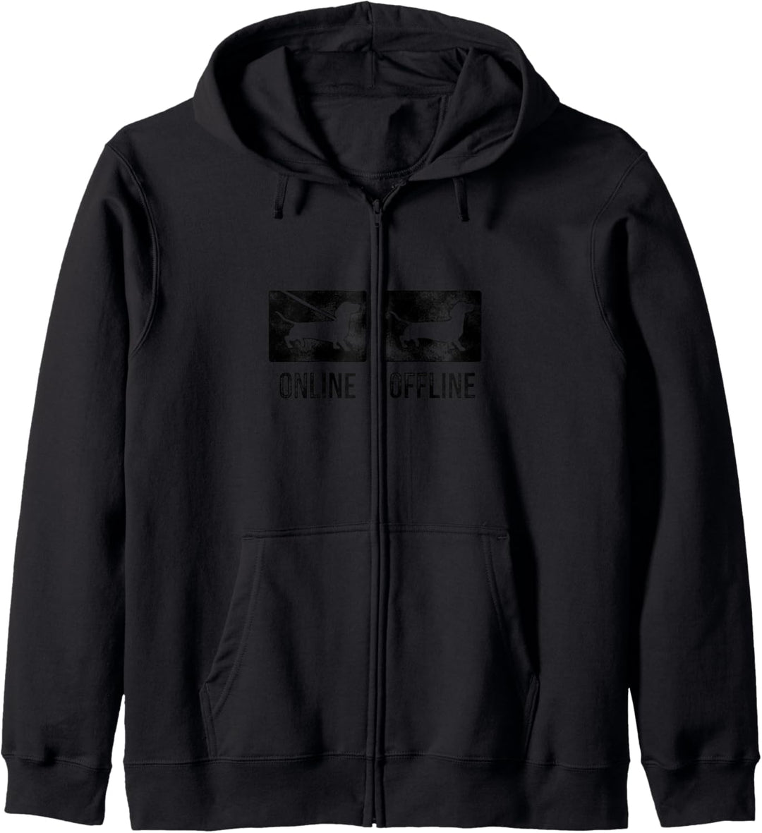 Dachs Online Offline Gassi Gehen Hundebesitzer Hunde Kapuzenjacke