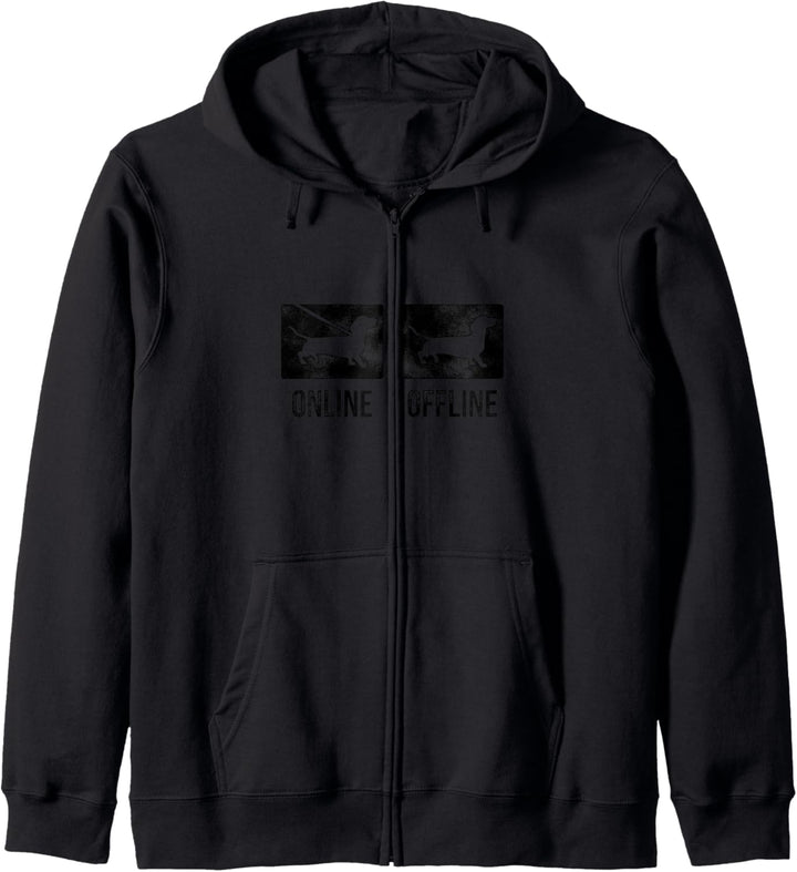 Dachs Online Offline Gassi Gehen Hundebesitzer Hunde Kapuzenjacke