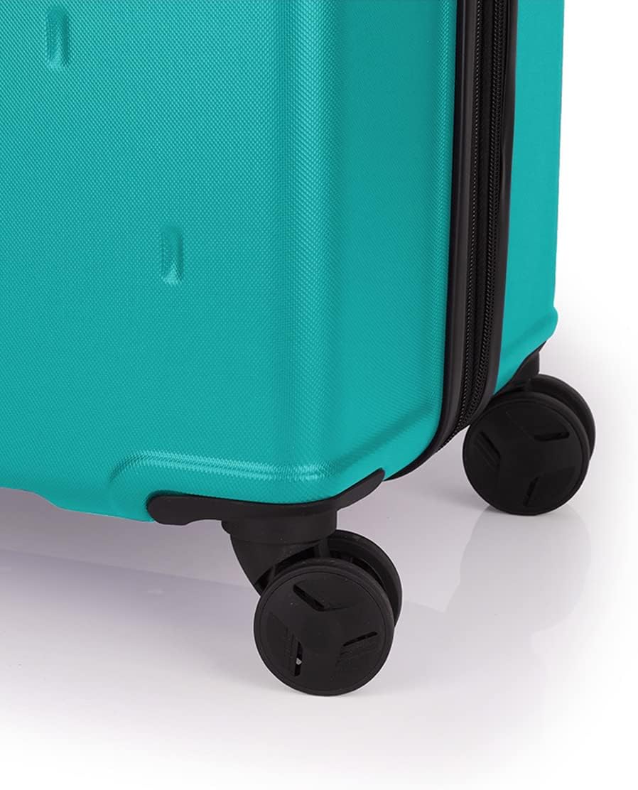 Gabol Grosser erweiterbarer Koffer, offene Hartschale, mit Fassungsvermögen bis zu 127 l, türkis, Ko