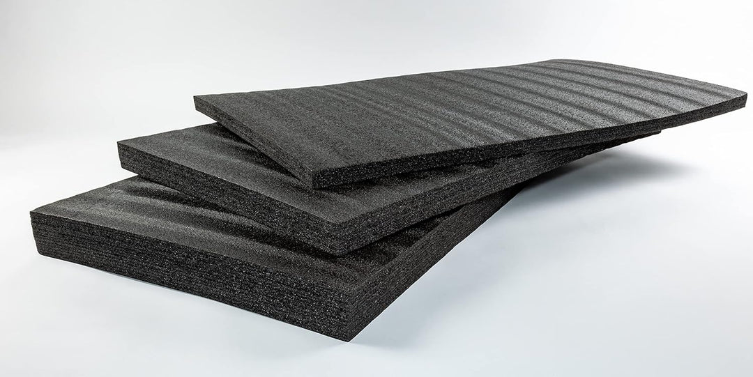 TYGR Multilayer Schaumstoff 1000x600x30 schwarz für Werkzeug, Kamera & Co. | Einfaches Bearbeiten |