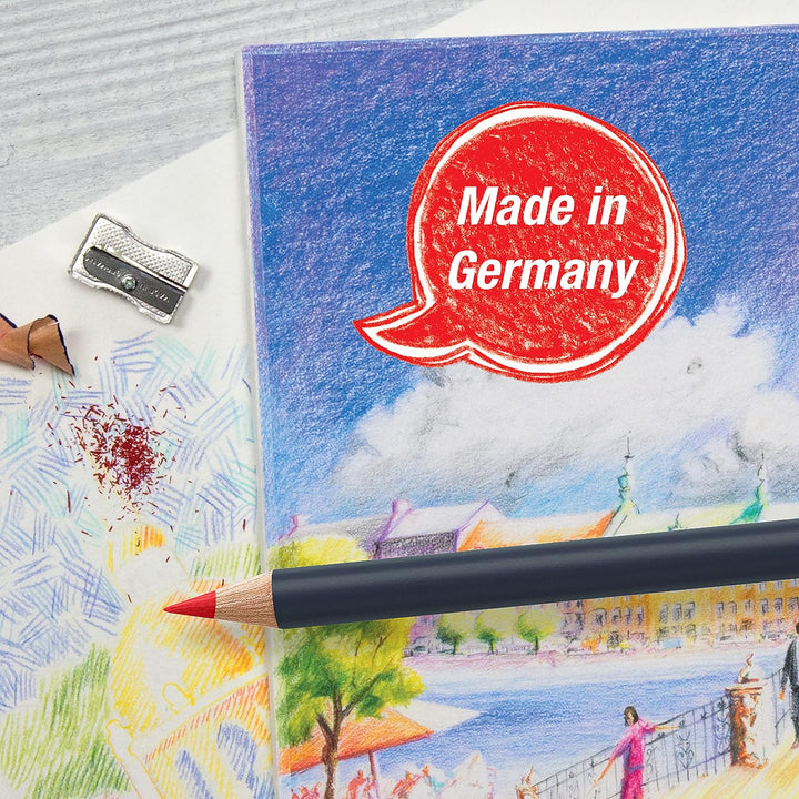 Faber-Castell 114748 - Farbstifte mit permanenter Ölkreidemine Goldfaber, 48er Set 48er Etui Single,