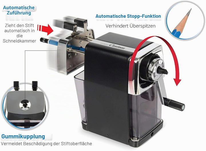 Carl Anspitzer mit Kurbel Cc 2000. Schwarz, Schwarz
