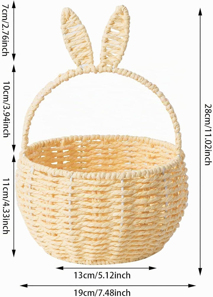 Osterkörbchen Mit Henkel, Kinder Osternest Korb, Oster Geschenktüten, Ostertüten Aufbewahrung Osterg