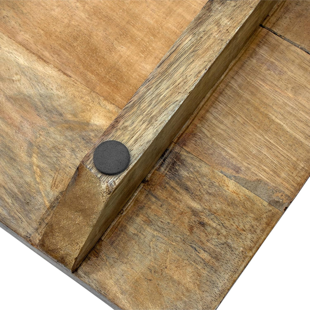 Spetebo XXL Mango Servier Brett natur m. Griff - ca. 100 x 30 cm - Holz Wurst Tablett Käste Platte