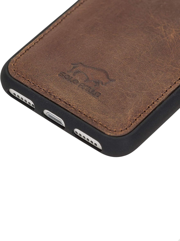 Solo Pelle iPhone SE (2020) & 7/8 Case Lederhülle Ledertasche Backcover Flex aus echtem Leder (Vinta