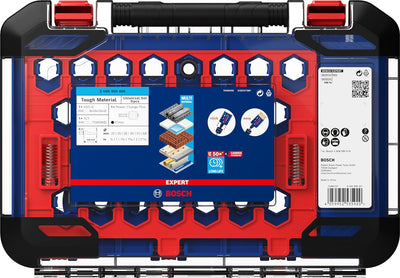 Bosch Accessories 9 tlg. Expert Tough Material Lochsäge Set (für Holz mit Metall, Ø 22-68 mm, Zubehö