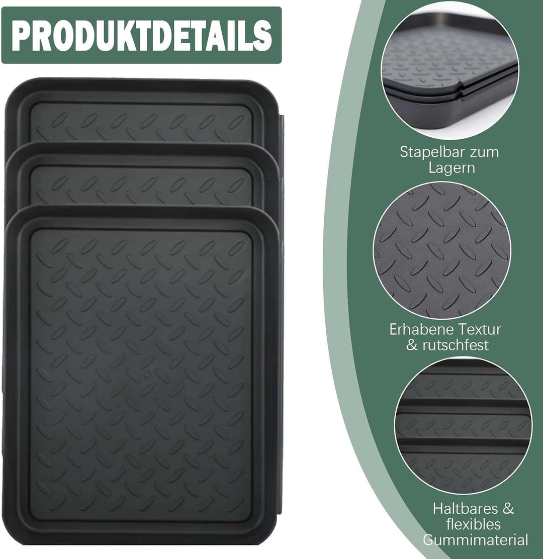 Schuhabtropfschale, Schuhablage Klein, Abtropfschale für Schuhe, Schuh Abtropfschalen mit erhöhtem R